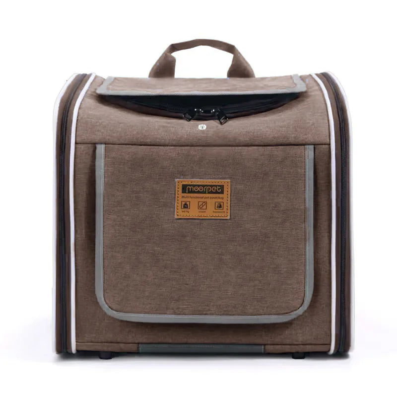 Pet Carrier Backpack Portable Cat Dog Bag Outdoor Travel Bicycle Motorcycle Carrier Breathable Shoulder Bag For Small Pets